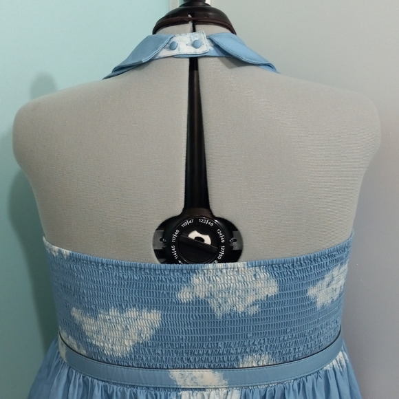 Modcloth Greek Skyline Border Print Halter Dress with Belt - Picture 7 of 16